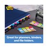 Post-It Assorted 1" Wide Tabs with Dispenser, Aqua, Pink, Violet, Yellow, PK88 686-AYPV1IN